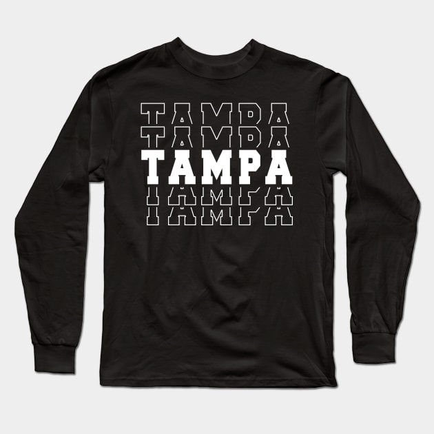 Tampa city Florida Tampa FL Long Sleeve T-Shirt by TeeLogic